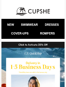 Cupshe - QuickShip Just Got 35% Better
